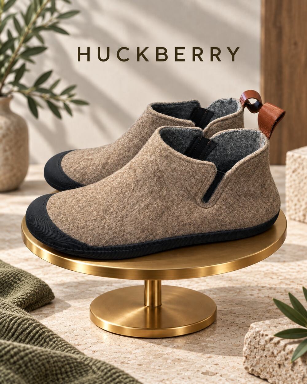 Huckberry Greys Outdoor Slipper Boots Men’s 12M Taupe